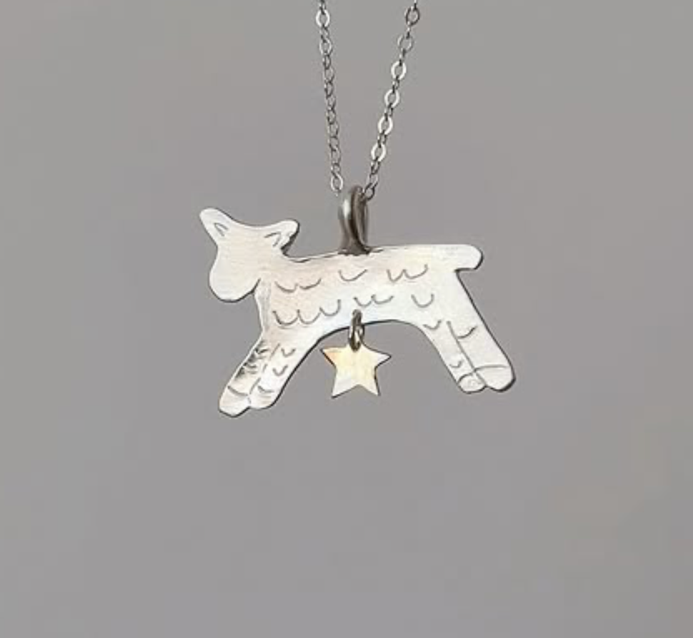 Lamb with Star Necklace image 0