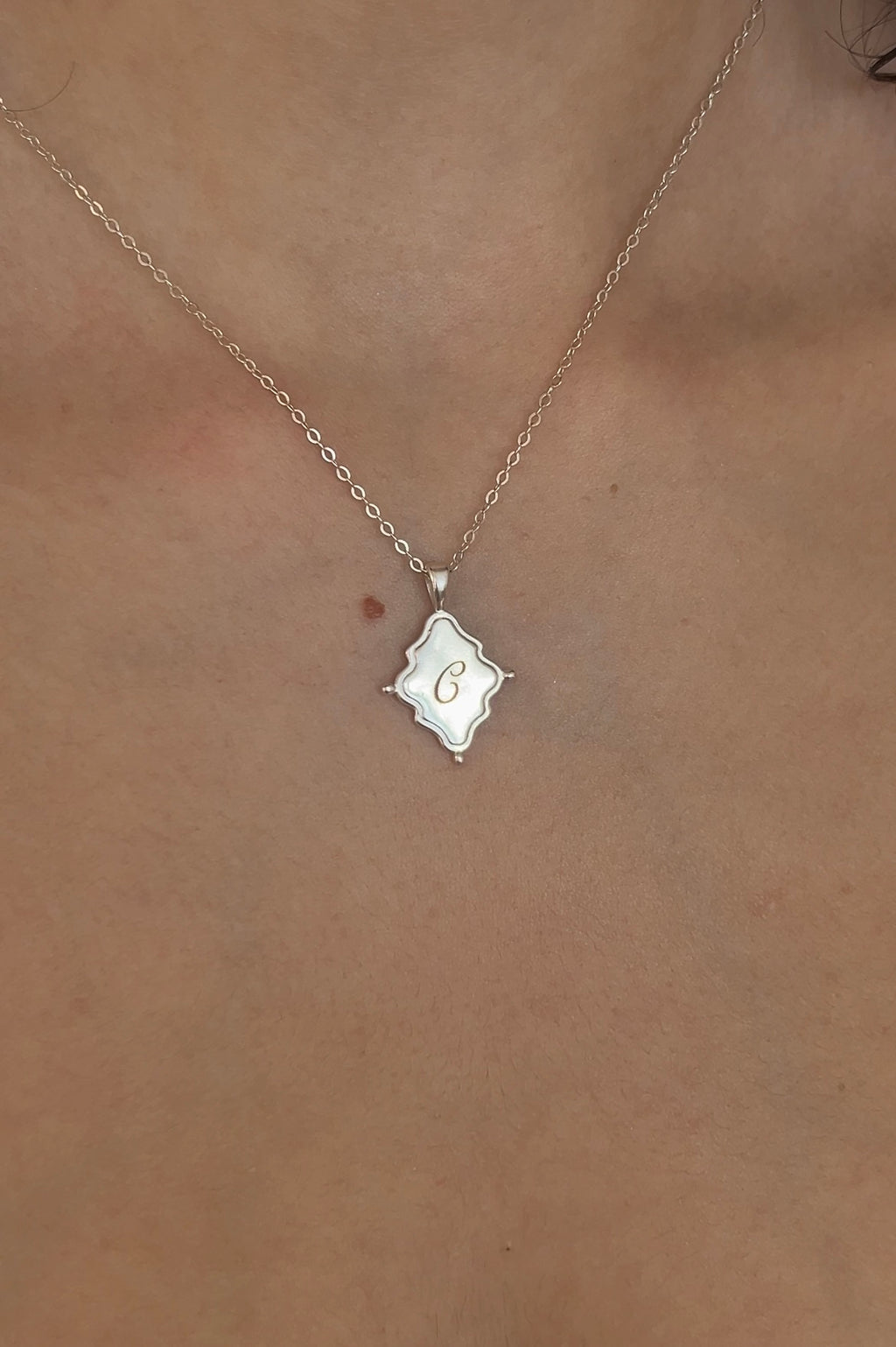 Heirloom Double-Side Initial Pendant image 3