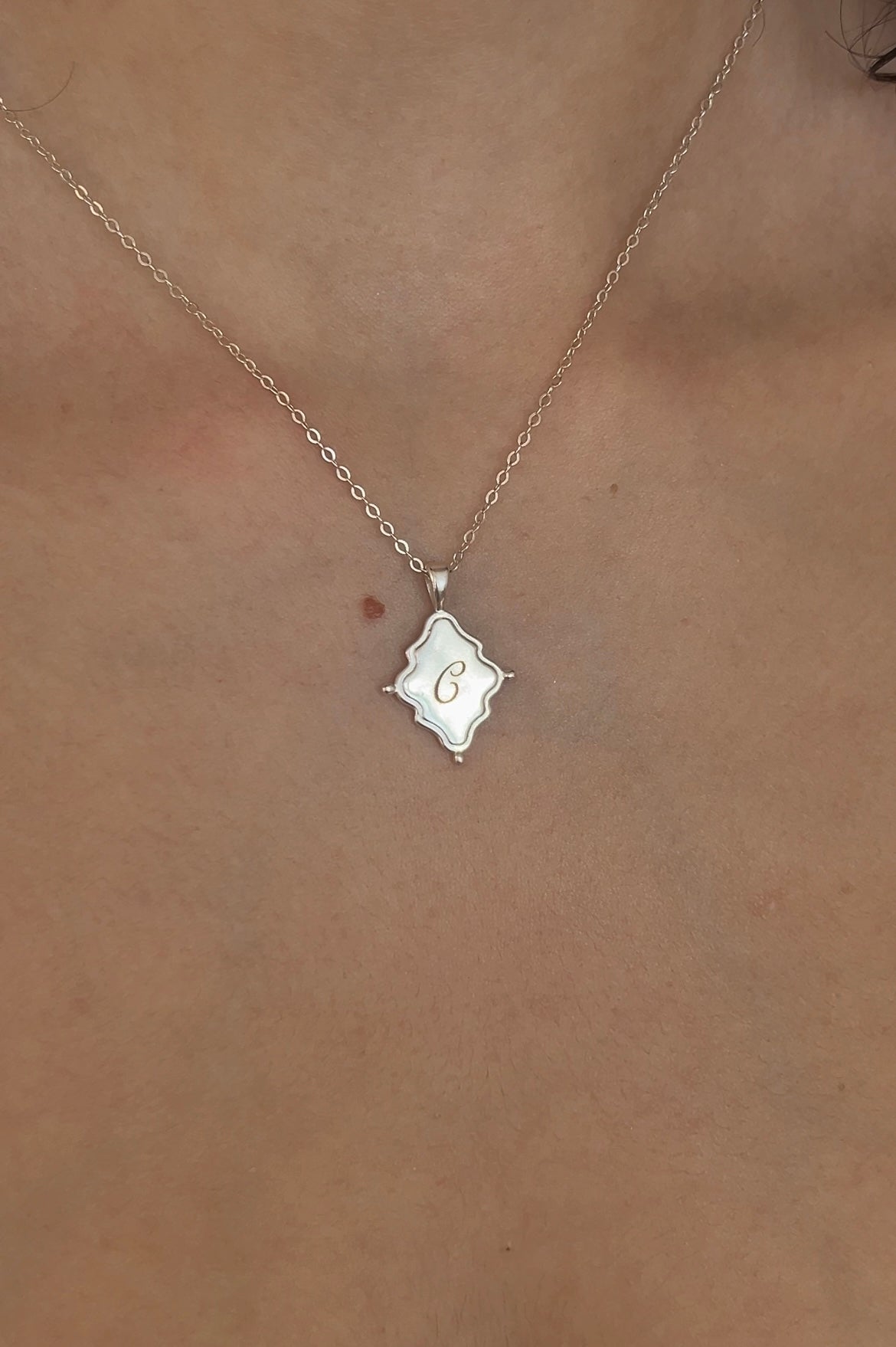 Heirloom Double-Side Initial Pendant image 3