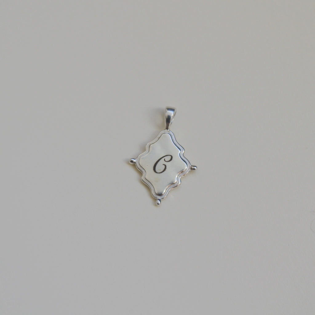 Heirloom Double-Side Initial Pendant image 1