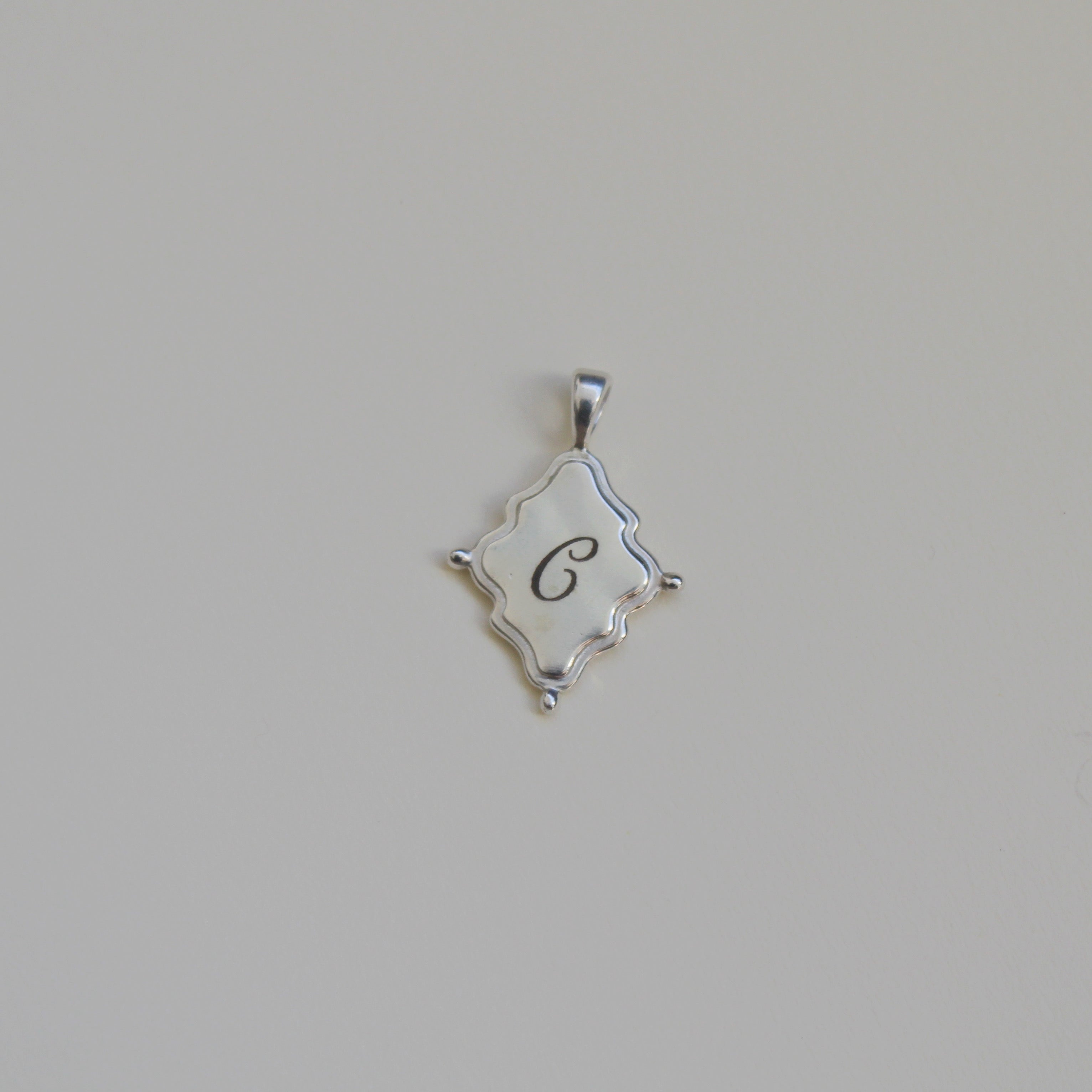 Heirloom Double-Side Initial Pendant image 1