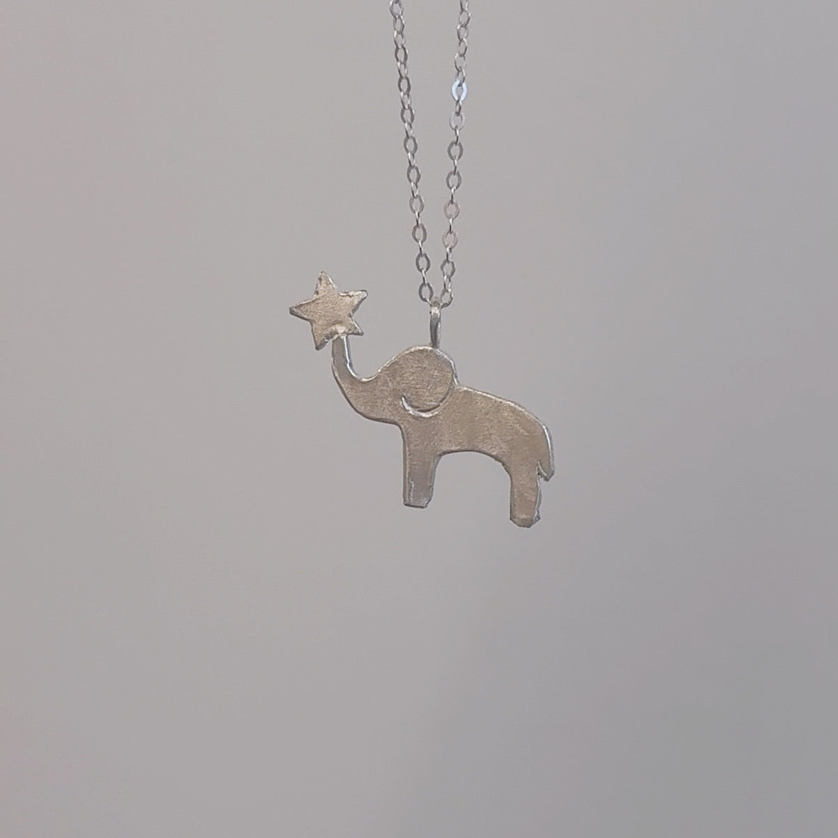 Circus Elephant Pendant  (one metal) image 1