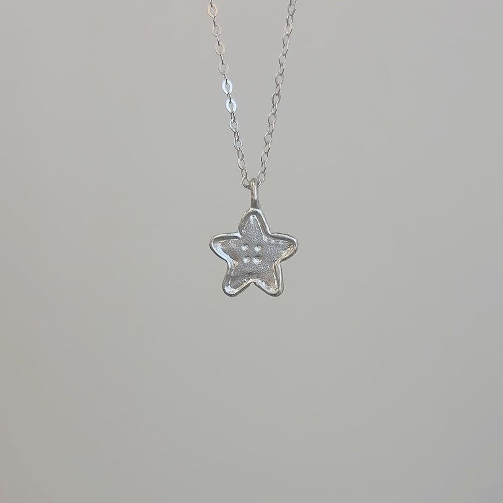 Star Button Necklace image 1