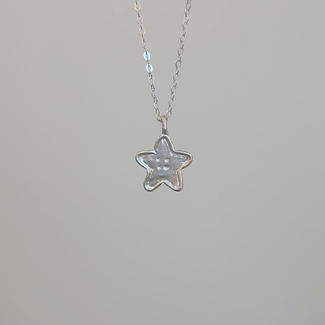 Star Button Necklace image 1