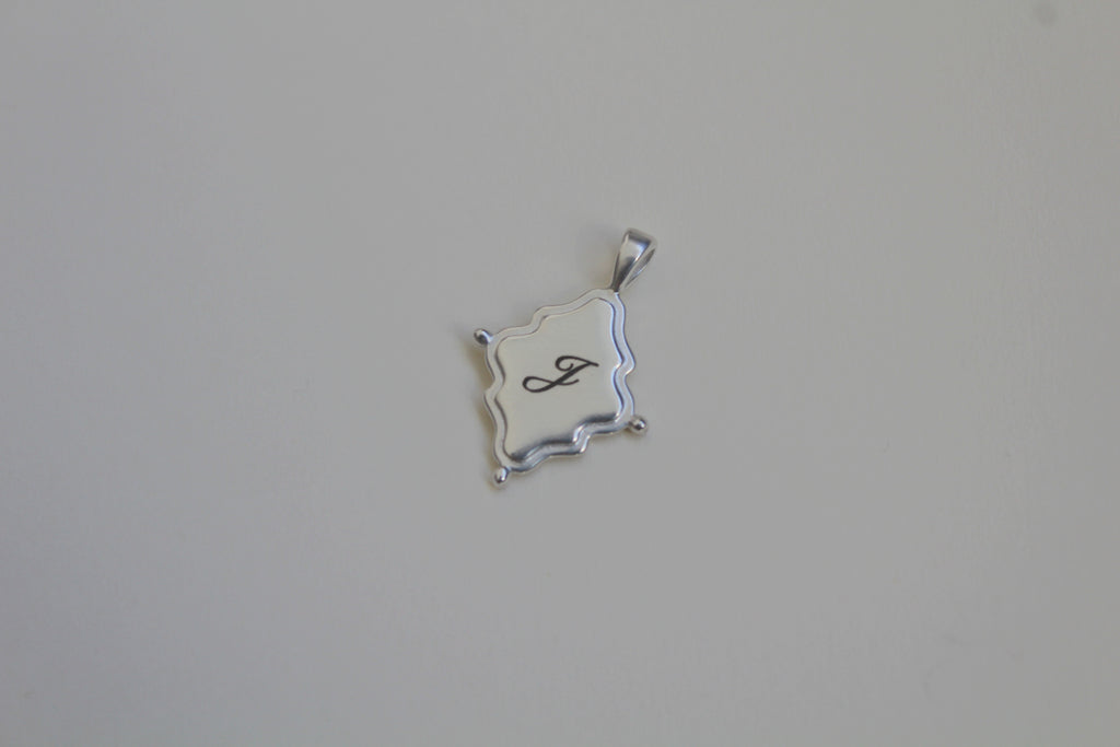 Heirloom Double-Side Initial Pendant image 0