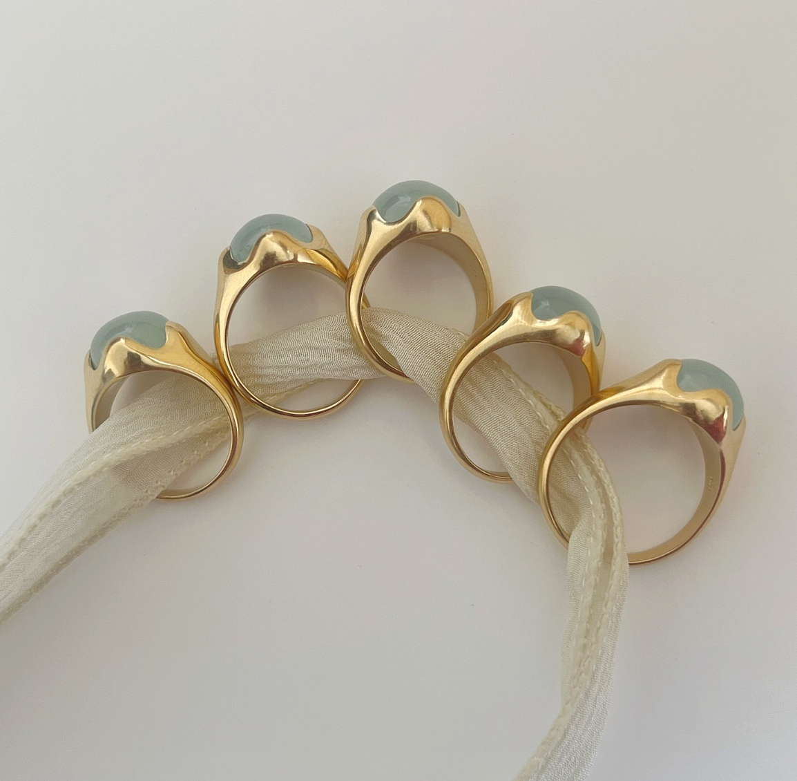 To Be Held Ring - Aquamarine image 3