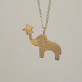 Circus Elephant Pendant  (one metal) image 0