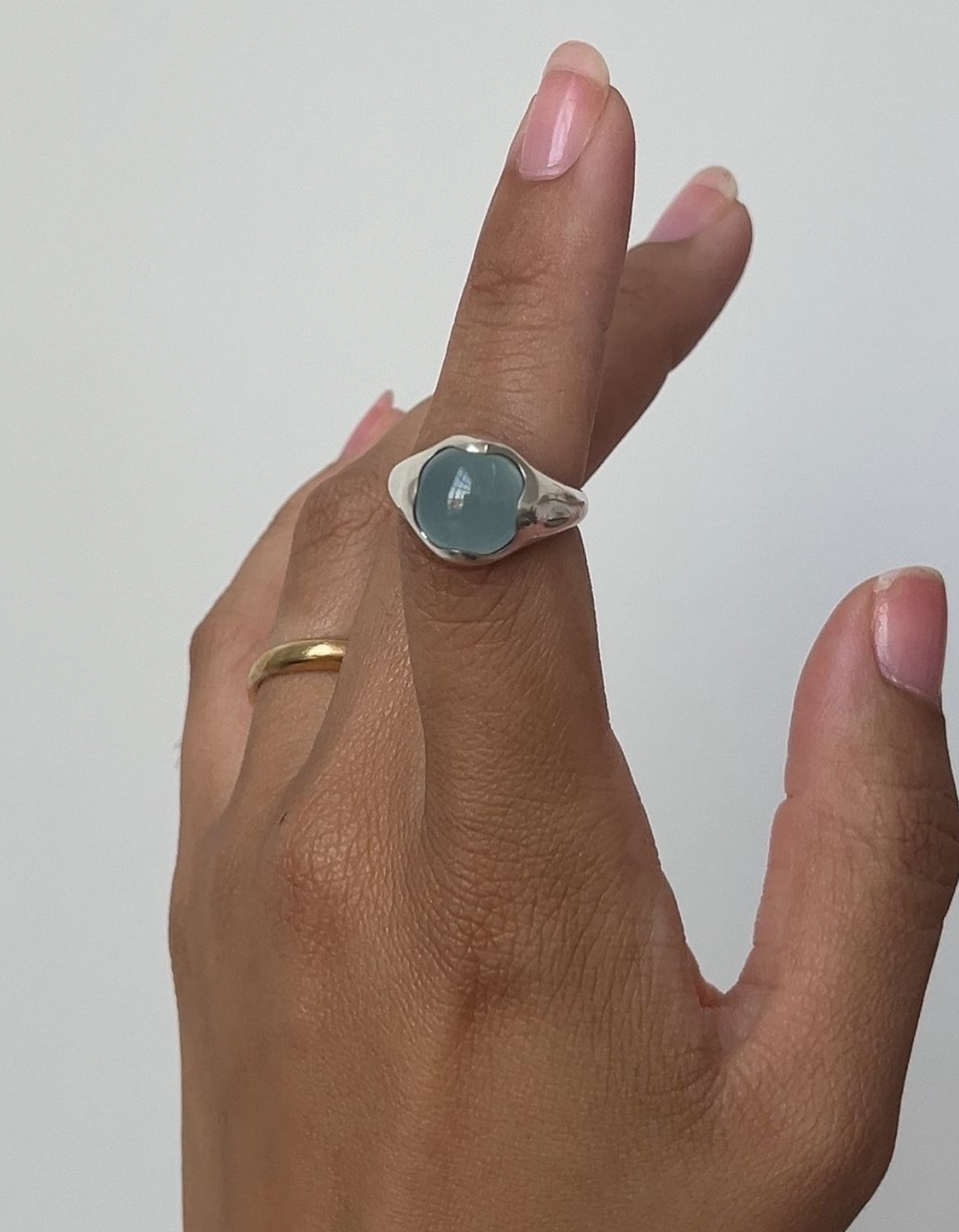 To Be Held Ring - Aquamarine image 2