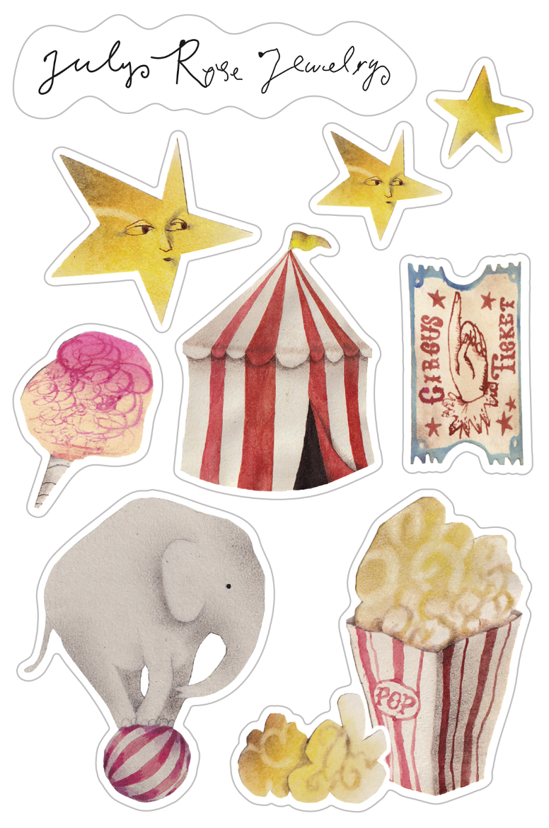 Circus Sticker Sheet image 0