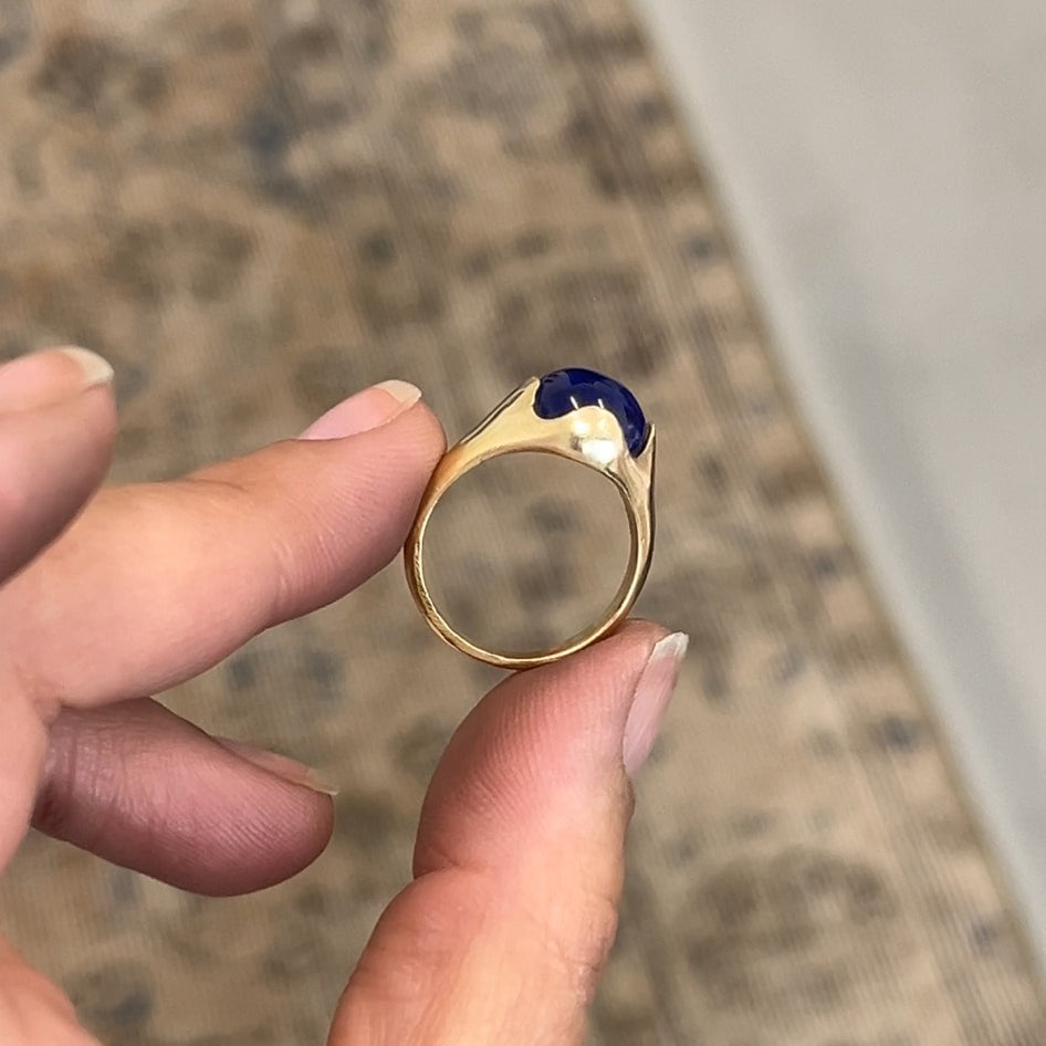 To Be Held Ring - Lapis Lazuli image 4
