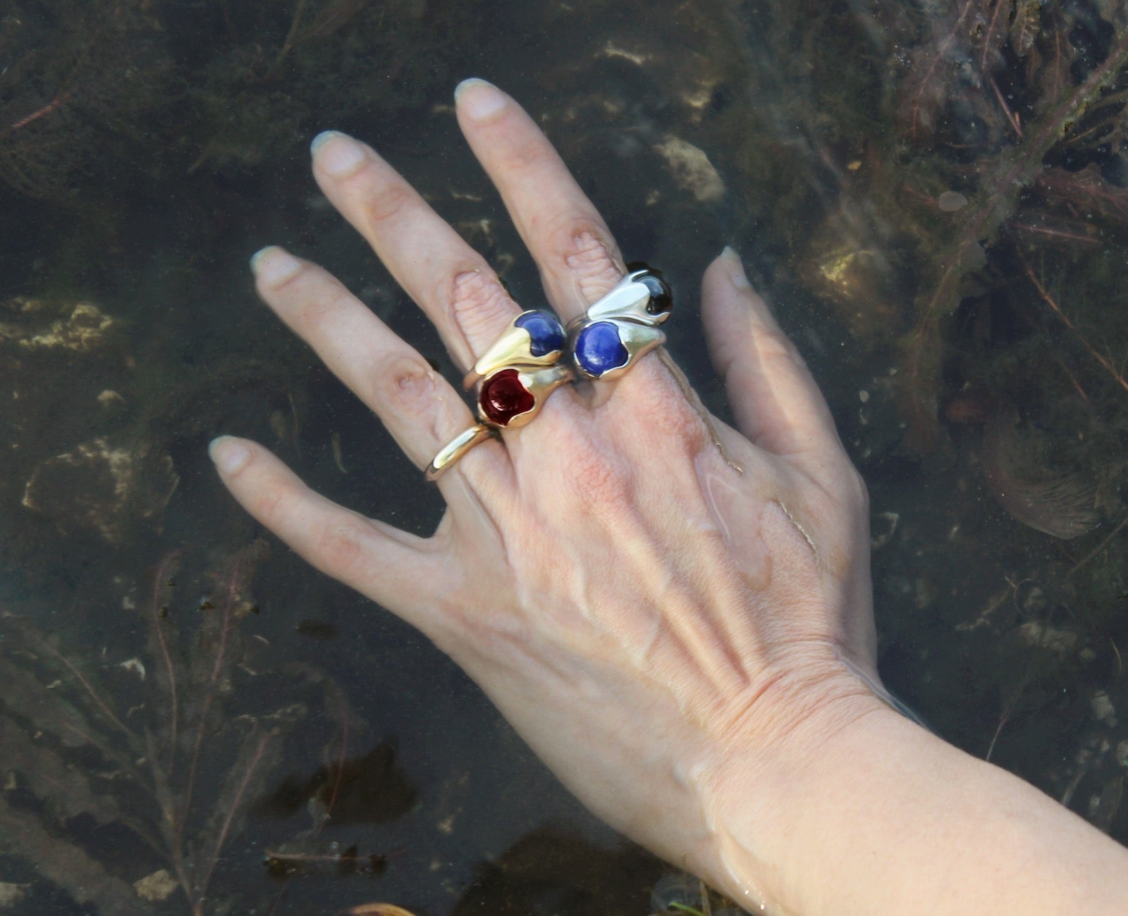 To Be Held Ring - Lapis Lazuli image 2